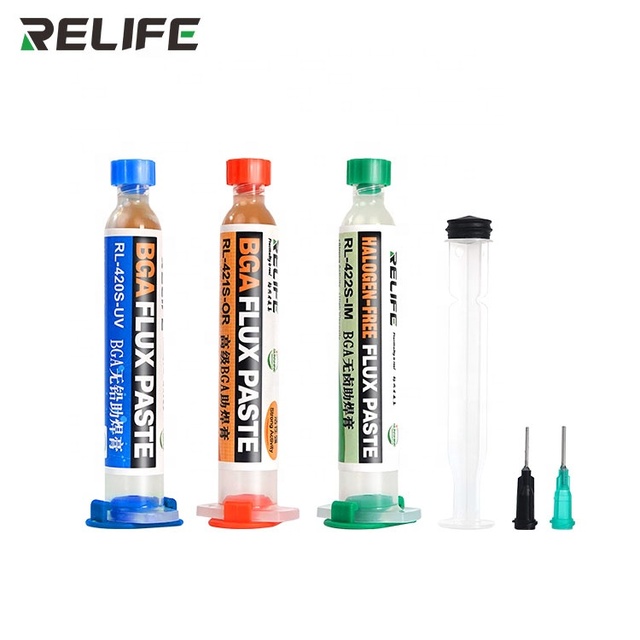 Relife  RL-420S-UV  High Quality Solder Flux  Paste Syringe Type Flux