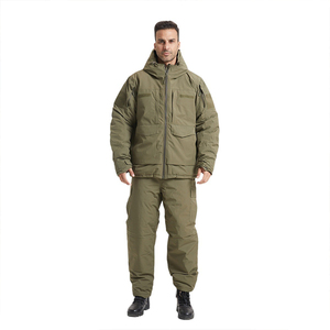 Conjunto de Chaqueta y Pantalones Acolchados de Invierno con Capucha para Hombre SF47 713, Ropa de Exterior de Nailon - Product Image 1