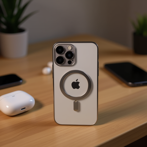 Funda electrochapada DAM para iPhone 13 Pro Max con anillo magnético - Product Image 2