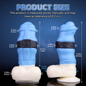 Dilatadores anales Bondage Bear Fantasy Dildo con ventosa de silicona para estimulación vaginal y anal, plug para masturbación anal masculina y femenina. - Product Image 6