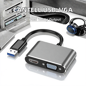 Adaptador convertidor de video 2 en 1 <span class=keywords><strong>USB</strong></span> 3,0 a HDTV + <span class=keywords><strong>VGA</strong></span>, adecuado para salida de video en computadoras, computadoras portátiles y otros dispositivos - Product Image 5