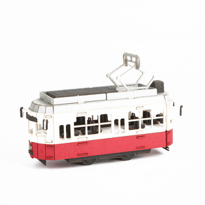 CUPUZ <span class=keywords><strong>Puzzle</strong></span> 3D in Carta della Tramvia Austriaca, Delicato Souvenir di Mozart, Artigianato Fatto a Mano, Regalo Collezionabile per Bambini e Adulti - Product Image 2
