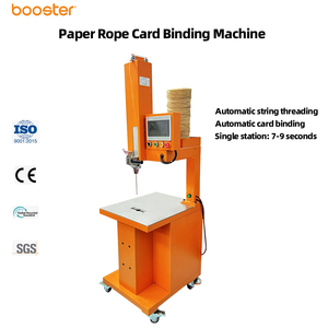 Semi-Automatic Electric Paper Rope <b>Binding</b> <b>Machine</b> 220V Orange Motor Packaging <b>Machine</b> with Needle and Paper Rope Accessories - Product Image 2