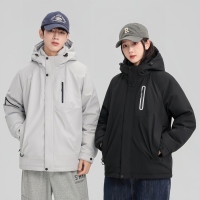 Nouvelle veste d'hiver pour homme, coupe-vent, standard national, ample et chaude, épaisse, à capuche, mi-longue