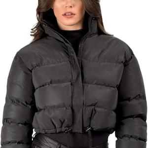 Fournisseur en gros de manteaux à bulles pour femmes sur mesure, de haute qualité, chauds, courts, à cordon de serrage, coupe-vent, surdimensionnés, trench-coat pour femmes - Product Image 2