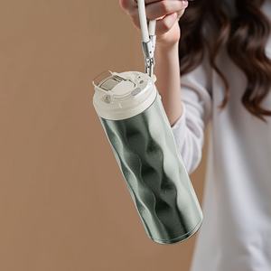 Vaso Térmico <span class=keywords><strong>Salute</strong></span> to Van, Azul Quemado, Hecho a Mano, Botella de Agua Térmica Portátil, Termo - Product Image 3