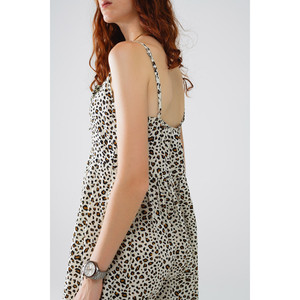 Robe maxi à imprimé léopard avec détail noué - Product Image 3