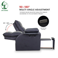 Fauteuil de pédicure de luxe Jincheng avec bain à remous, siège réglable, lampe LED 7 couleurs, drainage automatique, pas de plomberie nécessaire