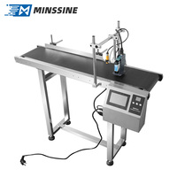 Machine de codage à jet d'encre en ligne 12.7mm Codeur automatique par lots Imprimante à jet d'encre Date d'expiration Bouteille Boîte en carton TIJ