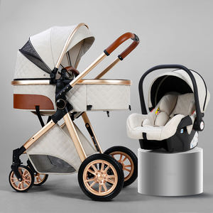 Best Well <span class=keywords><strong>Poussette</strong></span> bébé 3 en 1 Poussettes légères de luxe <span class=keywords><strong>Poussette</strong></span> bébé pliable et potable avec siège auto - Product Image 2