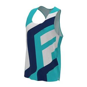 Débardeur de course unisexe sans manches pour marathon et entraînement longue distance, style color block multicolore personnalisable - Product Image 6