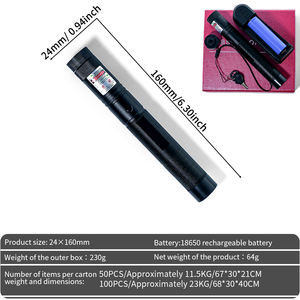 <span class=keywords><strong>Puntero</strong></span> Láser Rojo Profesional Portátil con Función de Bloqueo de Seguridad |   Dispositivo Móvil de 650nm con Cargador Triple - Product Image 5