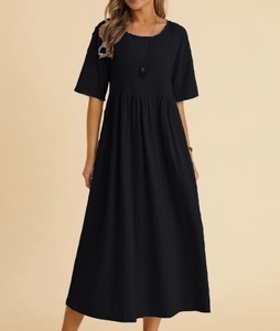 Top vendita abiti casual balle estate <span class=keywords><strong>indiana</strong></span> abiti in lino di cotone per le donne - Product Image 4