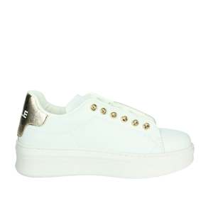 Zapatillas Deportivas Gaelle Paris Donna GACAW01304 Blancas con Plataforma Dorada, Estilo Casual para Mujer - Product Image 4