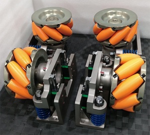 Dexin nhà máy bán buôn omni-directional Tải trọng nhôm hàng không mecanum Omni bánh xe thiết lập cho AGV Robot - Product Image 2