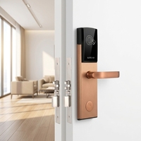 Cerraduras Inteligentes para Hoteles con Llave Mecánica Electrónica, Tarjeta RFID, Software Gratuito, Lector de Tarjetas, Perilla Antirrobo de Alta Seguridad