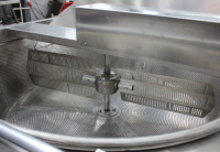 Friteuse à cuve en acier inoxydable avec agitateur, chauffage gaz/électrique pour la friture de chips de pommes de terre, de manioc, de bananes et la transformation de snacks