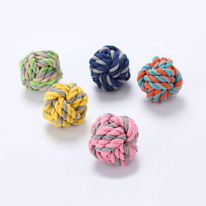 Commercio all'ingrosso divertente interattivo Set di giocattoli per cani cucciolo di Pet kewing nodo di corda di cotone corda per cani cigolante Set di giochi per cani - Product Image 4