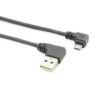 สายดาต้าสำหรับชาร์จแบบยืดได้0.3เมตร, สายเชื่อมสองด้านซ้าย/ขวา/ขึ้น/ลง2.0ขั้วเสียบตัวผู้ไปยัง Micro USB 5PIN USB