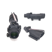 Hunting Prism Scope 5X35 Real Fiber Chevron Glass Etched Reticle Aluminum Alloy 20mm/21mm Mounts