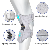 Genouillère en néoprène avec cadre de soutien stabilisateur, protection respirante antidérapante à compression par ressort pour le sport