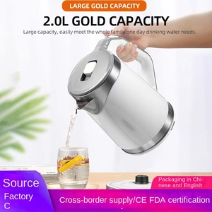 Electrodomésticos Pequeños para Cocina, Hervidor Eléctrico Inalámbrico de Acero Inoxidable de 1.8 Litros, 1200W, Doble Capa, Apagado Automático, 5 Años de Garantía - Product Image 5