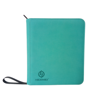 Carpeta de anillas tamaño <span class=keywords><strong>A4</strong></span> 2 personalizada, cubierta protectora de cuero, carpetas de papelería para archivar documentos, hechas de papel PP y Metal - Product Image 1