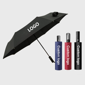 Custom Wholesale Black Red Manual Automatic Umbrella Foldable High Quality Light Branded Logo Rain Umbrella Set Gifts with Logo