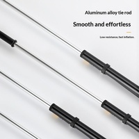 Bomba de Aire para Bicicleta JOHORSE LP-1611 de Aleación de Aluminio, 120 PSI, Alta Presión, Portátil, con Manómetro, Válvula Doble, para Bicicletas de Montaña y Carretera
