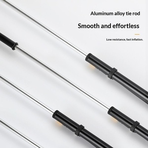Bomba de Aire para Bicicleta de Aleación de Aluminio, 120 PSI, Alta Presión, Portátil, con Manómetro, Válvula Doble para Bicicletas de Montaña y Carretera - Product Image 3