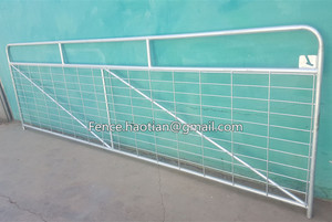 GALVANISED 7 RAIL GALVANISED METAL FARM FIELD SECURITY <strong>GATES</strong> - Product Image 5