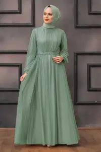 2023 OEM/ODM Großhandel Damen Baumwolle Dubai Abaya Femmes Robe Musulmane Frauen Muslim Langes Maxi kleid