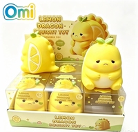 Jouet anti-stress en TPR souple à rebond lent, grand format 16 cm, en forme de citron géant, pour soulager le stress