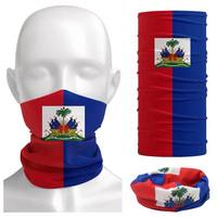 Nouveauté 2026 : Ensemble de cadeaux promotionnels drapeau d'Haïti – Sac de cuisse, cordon, porte-clés et éventail à main pour cadeaux