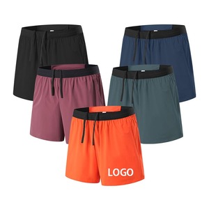 Compressie Korte Snelle Droge Fa Ke Tweedelige Dubbellaagse Shorts Zomer Sport Panty Broek Outdoor Marathon Mannen Workout Shorts - Product Image 1