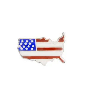 Fashion Custom logo Canada US Italy Germany souvenir women Vintage metal flag nursing brooches for clothes