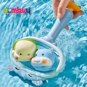 Hippo Fishing Net <strong>Wind</strong> <strong>up</strong> Boat Game Bathroom Stacking Cup Animals <strong>Bath</strong> <strong>Toys</strong> Baby - Product Image 3
