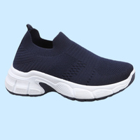 Chaussures de course légères pour femmes, respirantes, avec coussin d'air, semelle extérieure en PVC, tige en maille respirante, style classique décontracté, printemps/été/automne