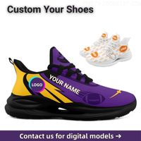 Chaussures de marche légères pour hommes avec design graphique personnalisé et baskets décontractées pour la course, le sport et les trajets quotidiens
