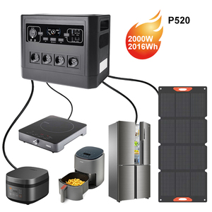 สถานีไฟฟ้าพกพาขายดี 2000W 2016Wh พร้อมพอร์ต MPPT พอร์ต Type C USB ขายส่ง เครื่องกำเนิดไฟฟ้าพลังงานแสงอาทิตย์แบบออฟกริด สำหรับสำรองไฟบ้านและแคมป์ปิ้ง - Product Image 1
