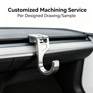 CNC Custom Auto Trunk Umbrella Hook Hanger Towel Bag Car <b>Tools</b> Storage Hooks Universal Interior Organizer Holder Car Accessories - Product Image 1