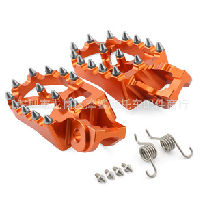 Pedales Antideslizantes CNC con Púas para Motocicleta, Color Naranja y Azul, para Modificación de KTM SX125 250 SXF XCF - Product Image 4