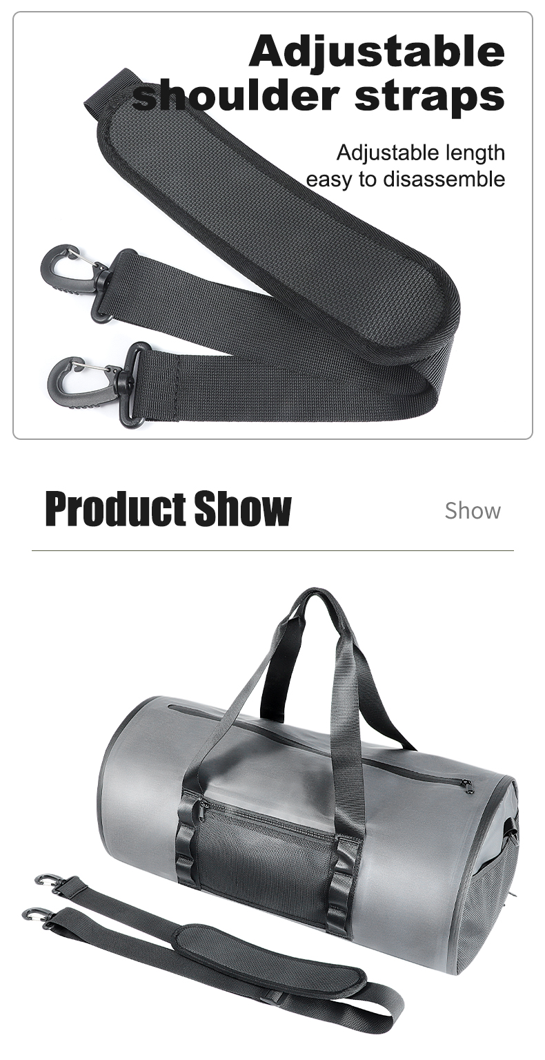 Custom LOGO TPU Travel Wash Bag Waterproof Duffle Dry Bag for Hiking Fitness Camping