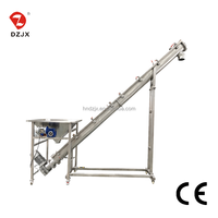 Konveyor Sekrup Tipe U DZJX Food Grade Tahan Api Anti-Bakteri Diameter Spiral 100-1250mm untuk Granul Pupuk
