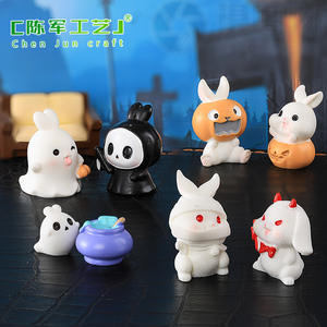 Meilleures ventes : Accessoires <span class=keywords><strong>en</strong></span> résine Chenjun pour décoration de cuisine, bonsaï, plantes succulentes et paysages d'Halloween, motif lapin - Product Image 3