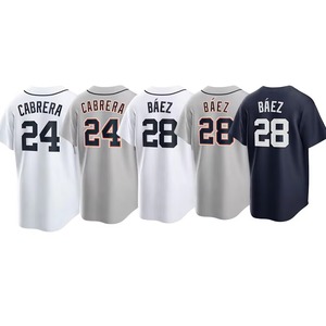 Maillot de baseball personnalisé haute qualité pour adulte, imprimé par transfert thermique, respirant, séchage rapide, anti-bactérien, maillot de sport vierge pour équipe - Product Image 2