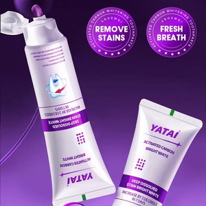 <span class=keywords><strong>ยาสีฟัน</strong></span>ไวท์เทนนิ่งถ่านกัมมันต์สีม่วง ยี่ห้อไพรเวทเลเบล ช่วยแก้ไขสีฟัน ขจัดคราบชา กาแฟ บุหรี่ - Product Image 6