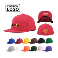 Snapbacks หมวกเบสบอลทรงแคบมีปีกแบน,หมวกสแนปแบ็คแบบกำหนดเองโลโก้ปักลาย3D