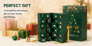 Green Christmas Drawer Gift Box with Ribbon Rigid Cardboard Empty Mystery Box for Holiday Surprise Packaging and Luxury Gifts - Product Image 6