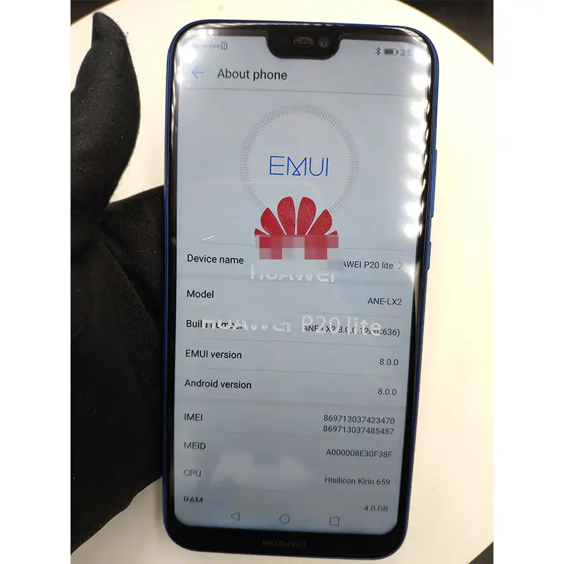 hot sell refurbished used mobile phone celulares for Huawei P20 lite unlocked smart phone telefons